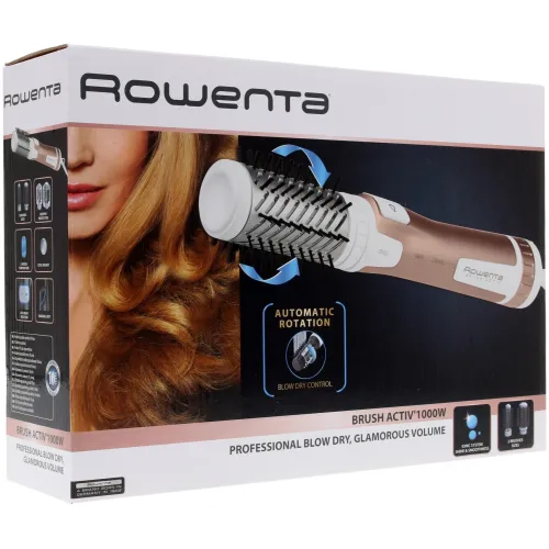 Фен-расческа Rowenta CF9520F0 белая/золотистая