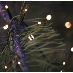 Гирлянда Нить 10м темная нить 100LED свечение теплое белое IP44 (3584087)