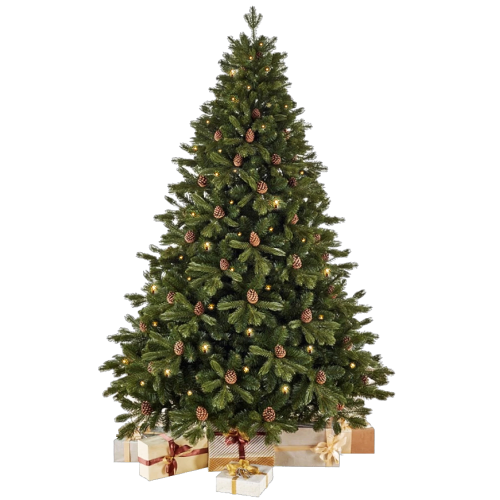 Ель искусственная Рождественская комбинированная 2,1м+Гирлянда LUAZON LIGHTING 