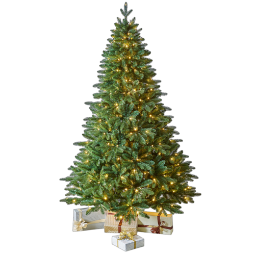 Ель искусственная Новгородская литая 2,1м+Гирлянда LUAZON LIGHTING 