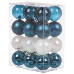 Шары новогодние набор 24шт 6см SYQA-012269 микс