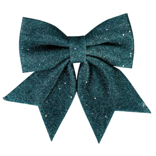 Украшение Зимнее волшебство Бант 20х18см зеленый (4325446)