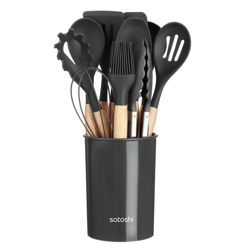 Набор кух. принадлежностей SATOSHI Аллон, 12 пр., серый (881-340)