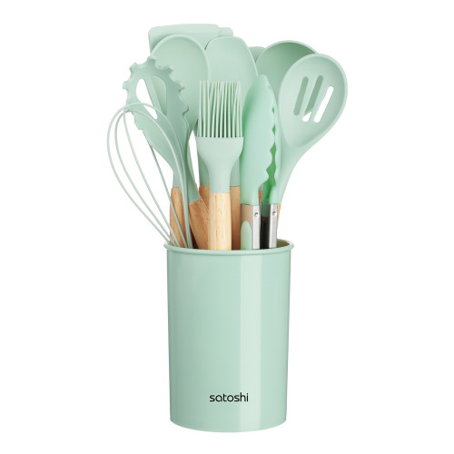 Набор кух. принадлежностей SATOSHI Аллон, 12 пр., зеленый (881-341)