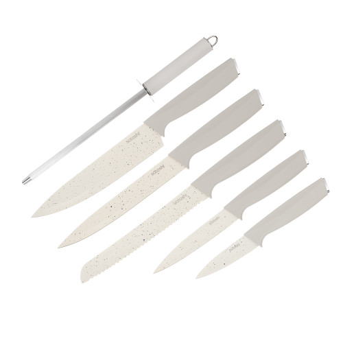 Набор ножей SATOSHI Лиму, 7 пр., белый (803-417)