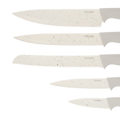Набор ножей SATOSHI Лиму, 7 пр., белый (803-417)