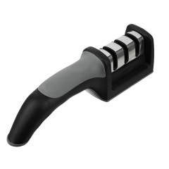 Точилка для ножей ГАЛА, с 3-х этапной заточкой, черная (803-363)