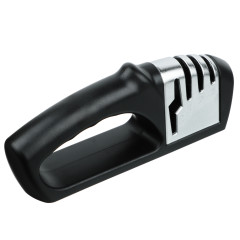 Точилка для ножей SATOSHI Раваль, с 3-х этапной заточкой, черная/сталь (803-408)