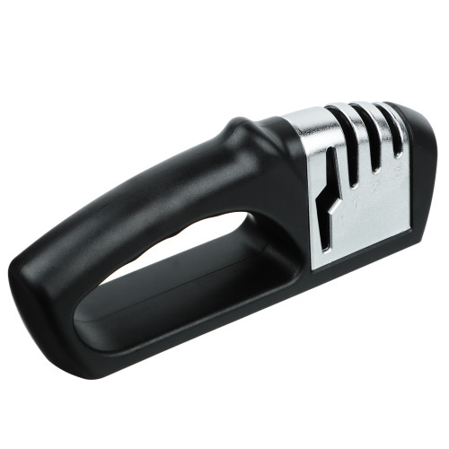 Точилка для ножей SATOSHI Раваль, с 3-х этапной заточкой, черная/сталь (803-408)