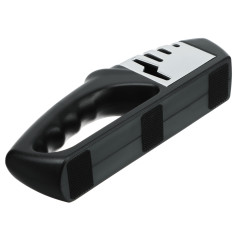 Точилка для ножей SATOSHI Раваль, с 3-х этапной заточкой, черная/сталь (803-408)