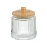 Банка для хранения продуктов Daniks Pump, стекло/бамбук, 800 мл (500150)