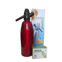 Сифон для газирования воды SODA, 1 л., красный