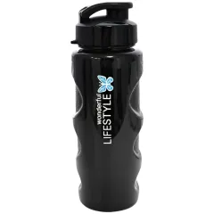 Бутылка для воды спортивная LIFESTYLE, черная, 500 мл.
