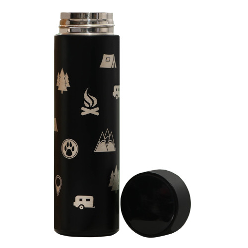 Термос SIMA LAND «В поход», датчик темп., 500 мл., черный (9626531)