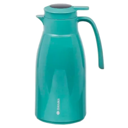 Термос DANIKS ED-160-blue, кувшин, колба стекло, с датчиком, 1,6 л., голубой (435632)(*5)
