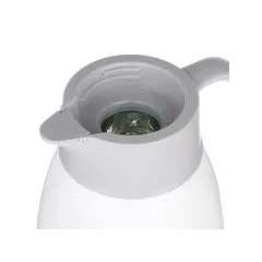 Термос DANIKS ED-160-white, кувшин, колба стекло, с датчиком, 1,6 л., белый (471338)(*5)