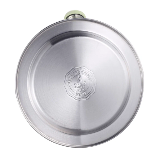 Чайник со свистком ASTIX SWK-T180G, нерж/светло-зеленый, 2,5 л.