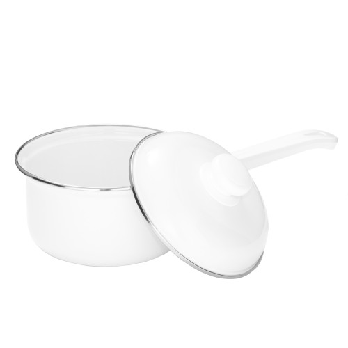 Ковш эмаль NN, индукция, белый, 1 л. (6887742)