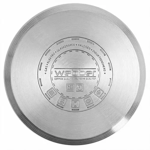 Набор посуды WEBBER BE-626/8, кастрюли, нерж., 8 пр.(8751030)
