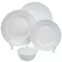 Набор столовый LUMINARC Louis XV, стеклокерамика, 16 пр., белый (V2939)(461309)