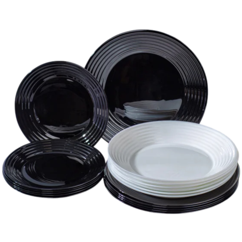 Набор столовый LUMINARC АРЕНА 18пр., N1518, черно-белый