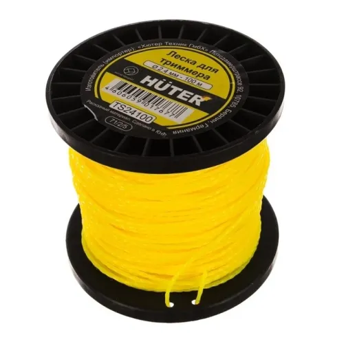 Леска для триммера HUTER TS24100 (2,4мм, 100м, витой квадрат) (71/2/5)