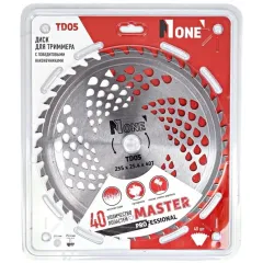 Диск для триммера NUMBER ONE TD05 255*25,4*40Т MASTER