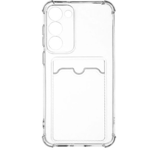 Бампер Samsung Galaxy S24 FE ZIBELINO Silicone Card Holder прозрачный 