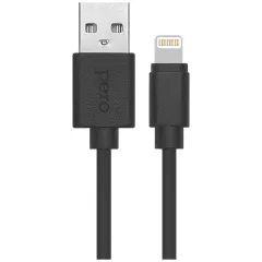 Кабель USB 2.0 A вилка - Lightning 8-pin 1 м Pero DC-03 черный 