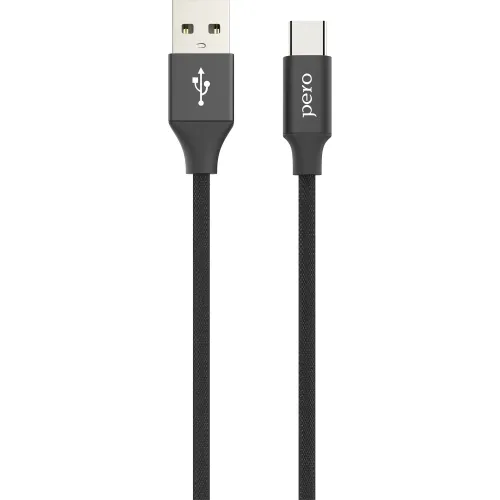 Кабель USB 2.0 A вилка - Type C 1 м Pero DC-02 черный