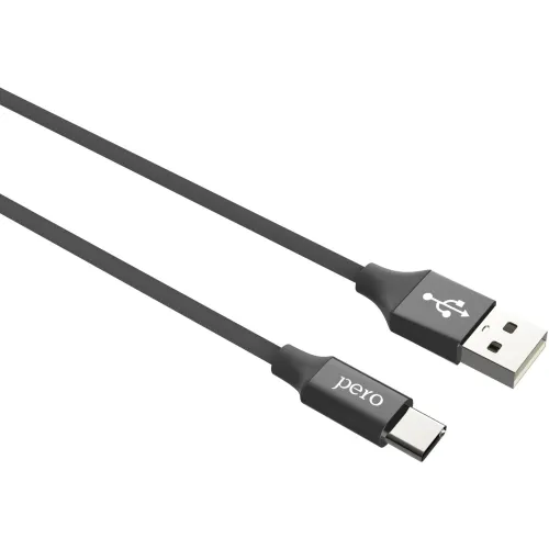 Кабель USB 2.0 A вилка - Type C 1 м Pero DC-02 черный
