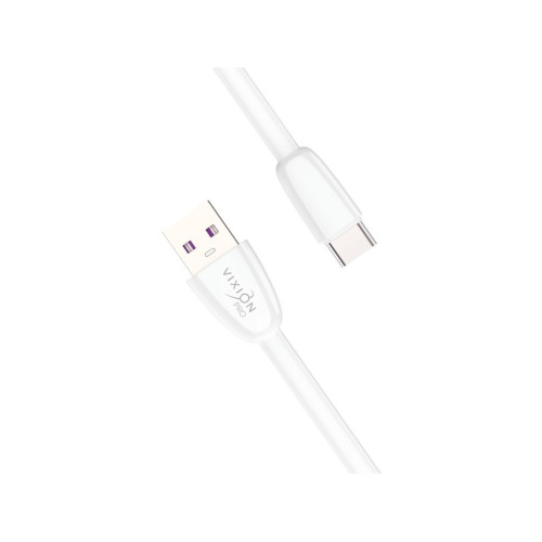 Кабель USB 2.0 A вилка - Type C 1 м  Vixion VX-12c PRO белый