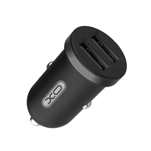 АЗУ TZ08 2.1А, USBx2, + кабель Lightning черное