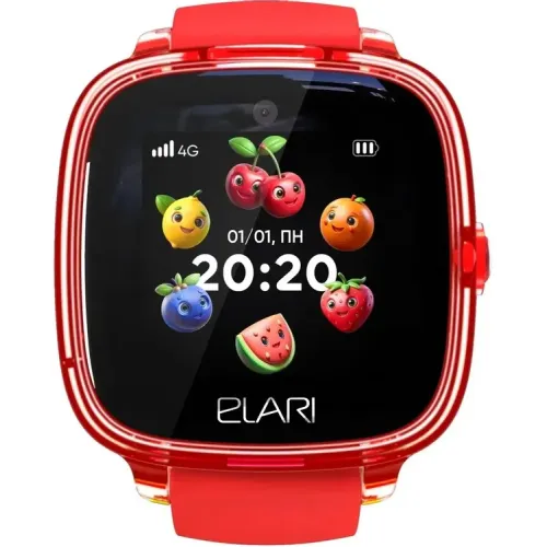 Смарт-часы ELARI KidPhone Fresh красный - красный 