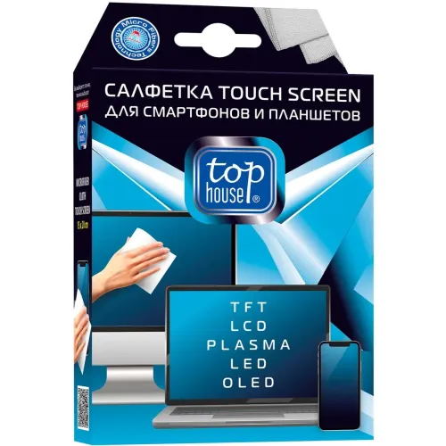 Салфетка д/смартфонов TOP HOUSE 391589 TOUCH SCREEN 15х20 см