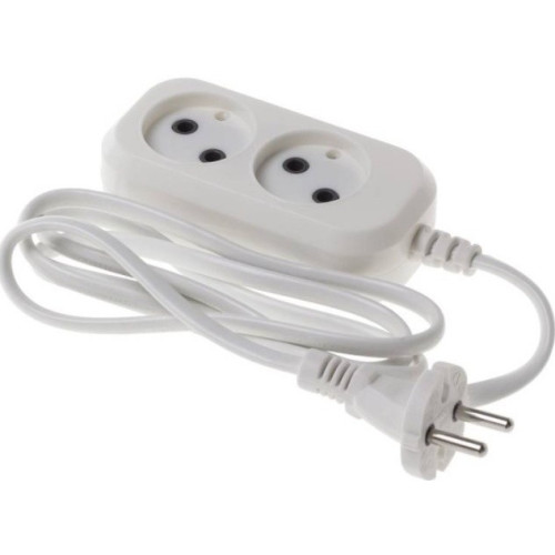 Удлинитель сетевой Buro BU-PSL2.1/W 1.5м (2 розетки) белый