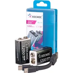 Аккумулятор КОСМОС KOCLi9V 1200mAh Крона 2 шт
