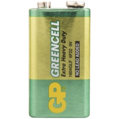 Батарейка GP 6R22/1604G-B (1шт) GREENCELL крона