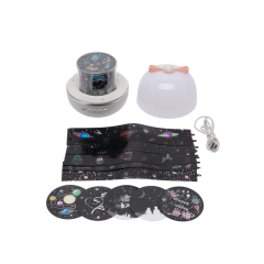 Светильник Ночник-проектор, Бант , 6 проекций, 22 мелодии, белый