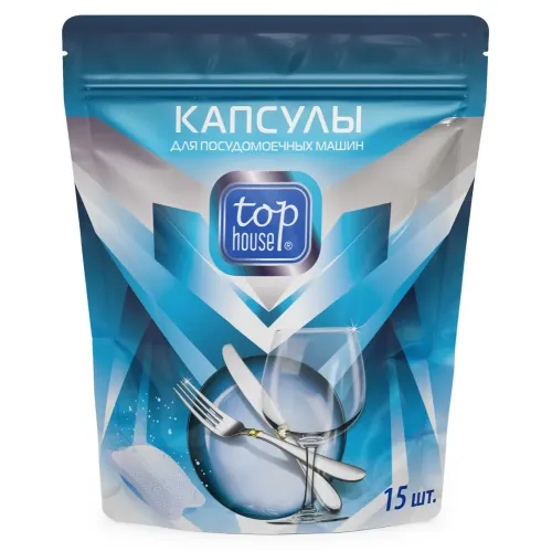 Таблетки для ПММ  TOP HOUSE, 15 шт (180667)