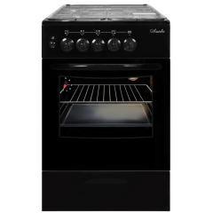 Газовая плита ЛЫСЬВА ГП 400 М2С-2у черная со стеклянной крышкой