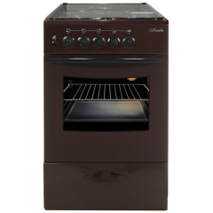 Газовая плита ЛЫСЬВА ГП 400 МC-2у коричневая с крышкой