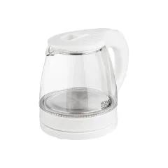 Чайник эл. HOMESTAR HS-1053, стекло, 1,2 л., белый