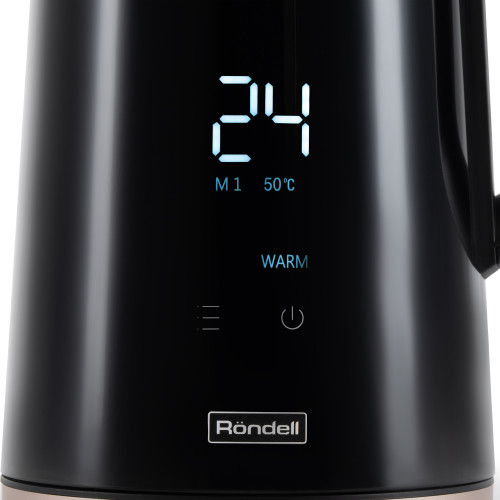 Чайник эл. RONDELL RDE-1007, нерж/пласт., черный (t)