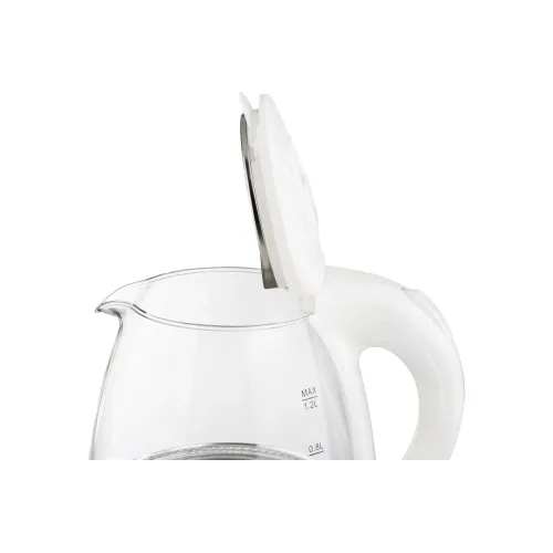 Чайник эл. HOMESTAR HS-1053, стекло, 1,2 л., белый