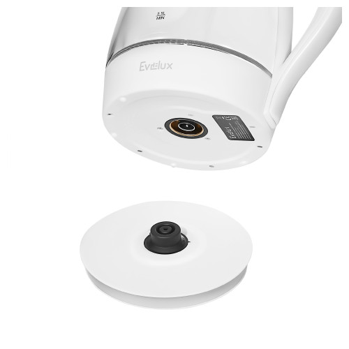 Чайник эл. EVELUX EWK 0903 G, стекло, белый