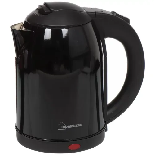 Чайник эл. HOMESTAR HS-1009 (002995) нерж., черный