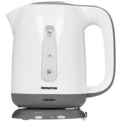 Чайник эл. RENOVA KT17P-01W, белый/серый, пласт.