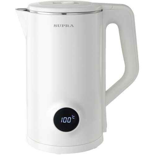 Чайник эл. SUPRA KES-1884DP, дисплей, пластик/белый