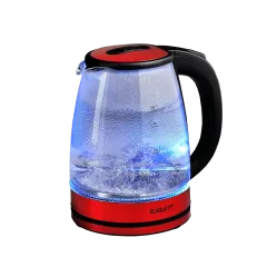 Чайник эл. SCARLETT SC-EK27G65 стекло, красный
